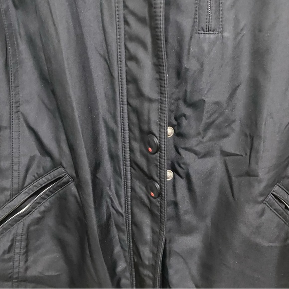 Donatella Sport Black Faux Fur Removable Hooded Zip Up Jacket - Picture 3 of 6